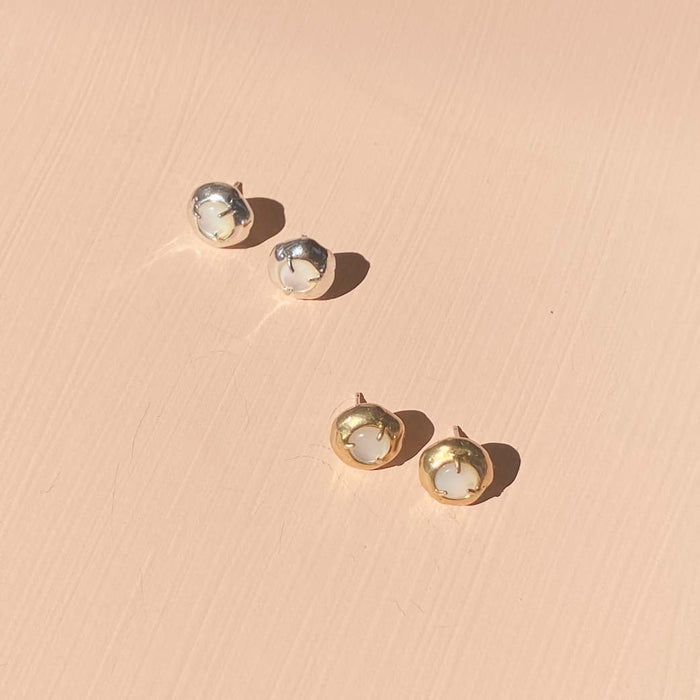 Keeper Studs with Mother of Pearl
