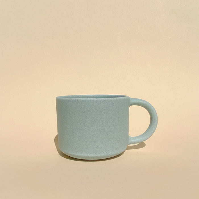 Low Mug in Blue Eggshell