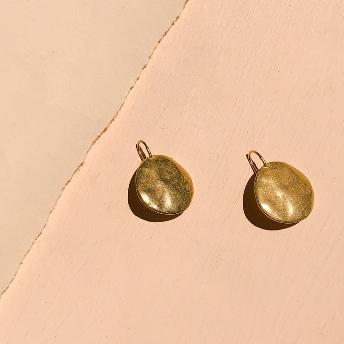 Terra Hook Earrings in Bronze
