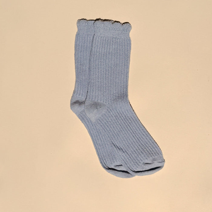 Linen Scallop Sock