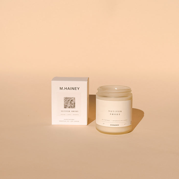 Vetiver Smoke Essential Oil Candle