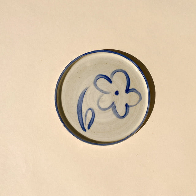 Blue and White Painted Plates