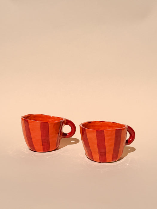 Hazelnut Red Stripe Mug