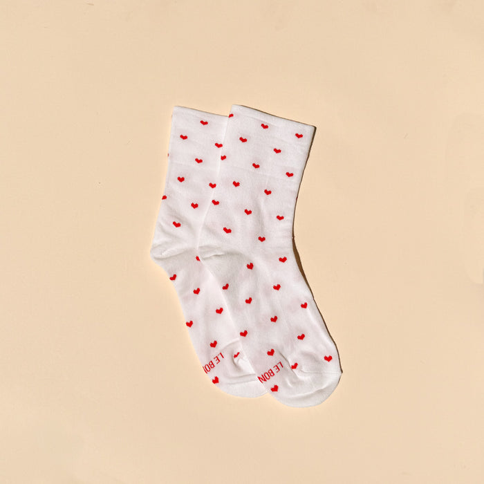 Heart Sneaker Socks