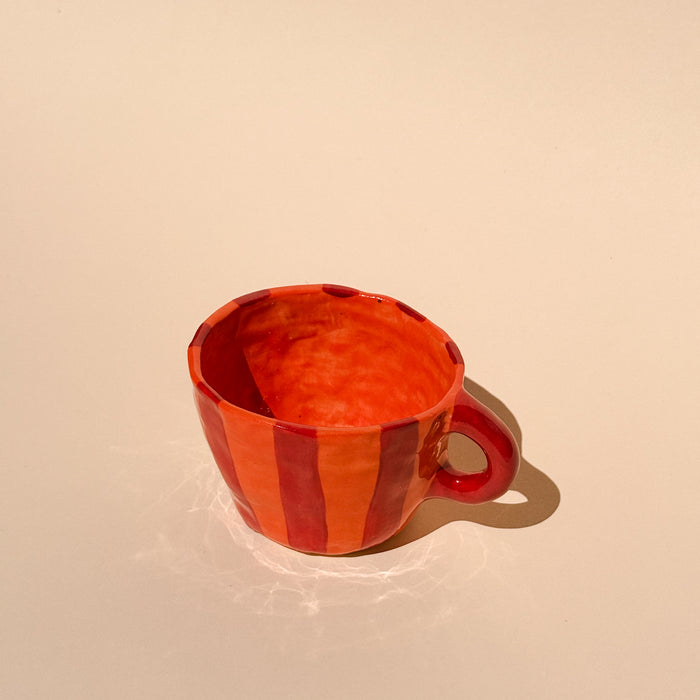 Hazelnut Red Stripe Mug