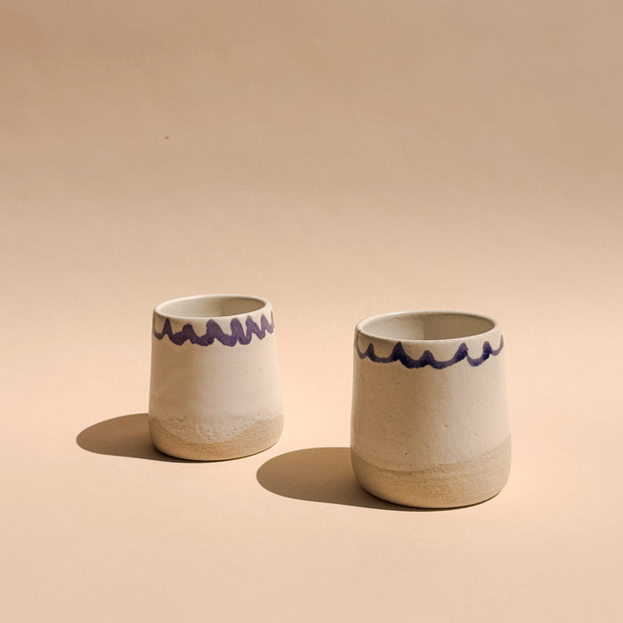 Cobalt Scallop Cup