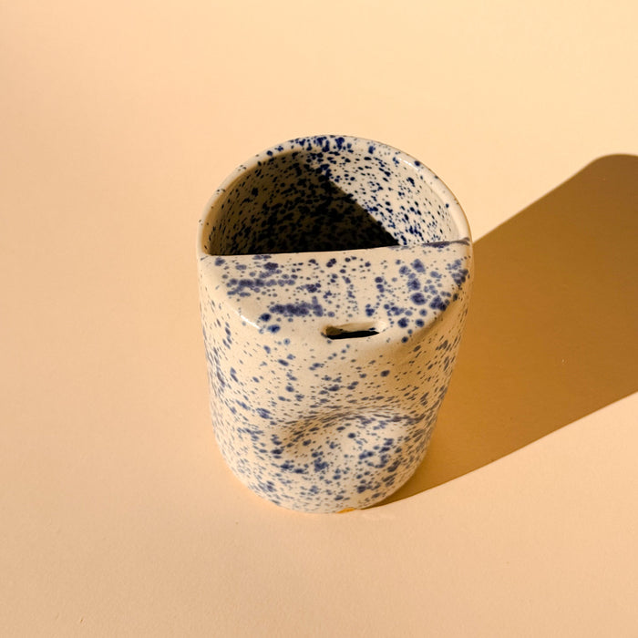 Blue Speckled To-Go Cup