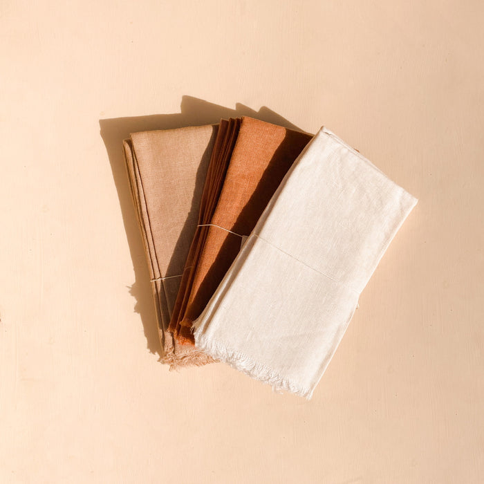 Naturally Dyed Linen Napkins
