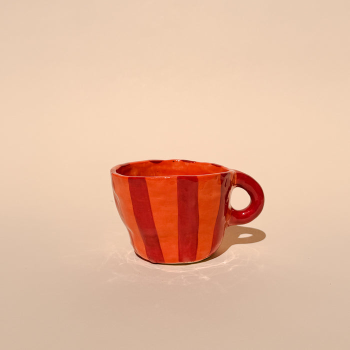 Hazelnut Red Stripe Mug