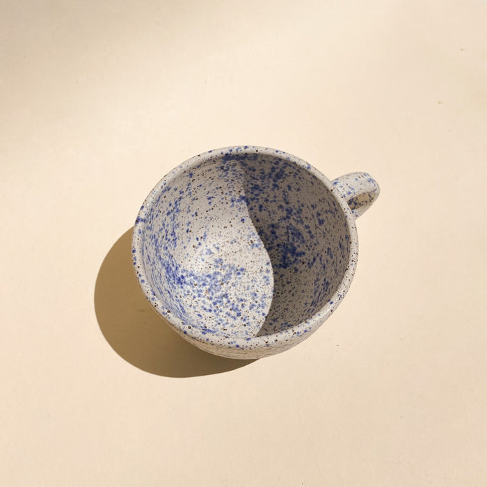 Blue Splatter Latte Mug