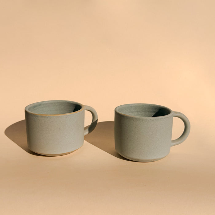 Low Mug in Washed Blue