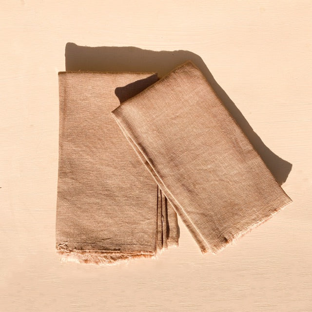 Naturally Dyed Linen Napkins