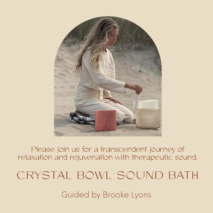 Crystal Bowl Sound Bath APRIL 17 6:00pm
