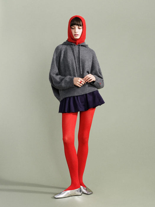 Cashmere Balaclava in Red