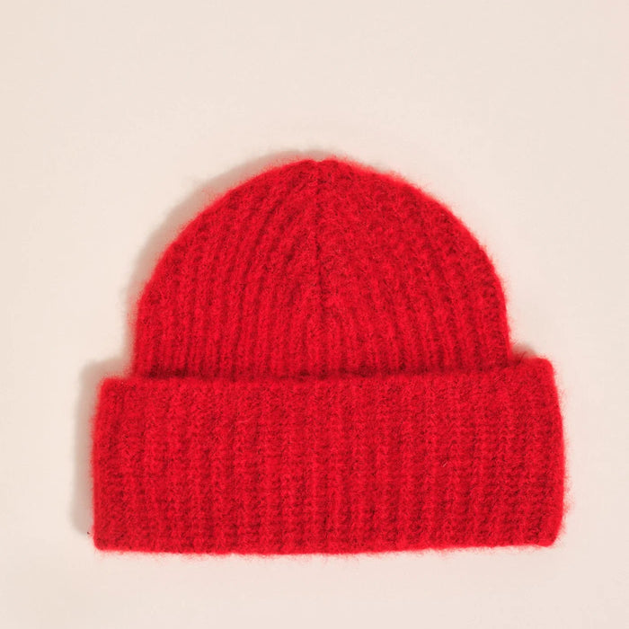 Cashmere Ribbed Beanie ~ Various Colors