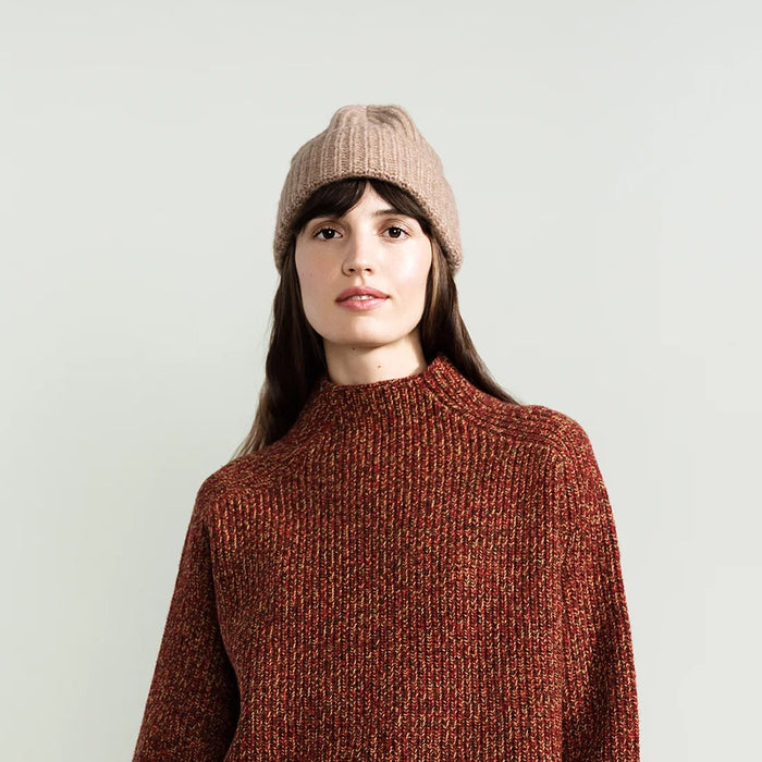 Cashmere Ribbed Beanie ~ Various Colors