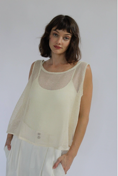 Marni Netted Cotton Tank