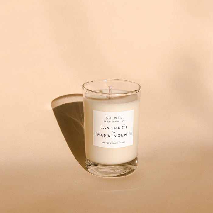 Lavender & Frankincense Essential Oil Candle