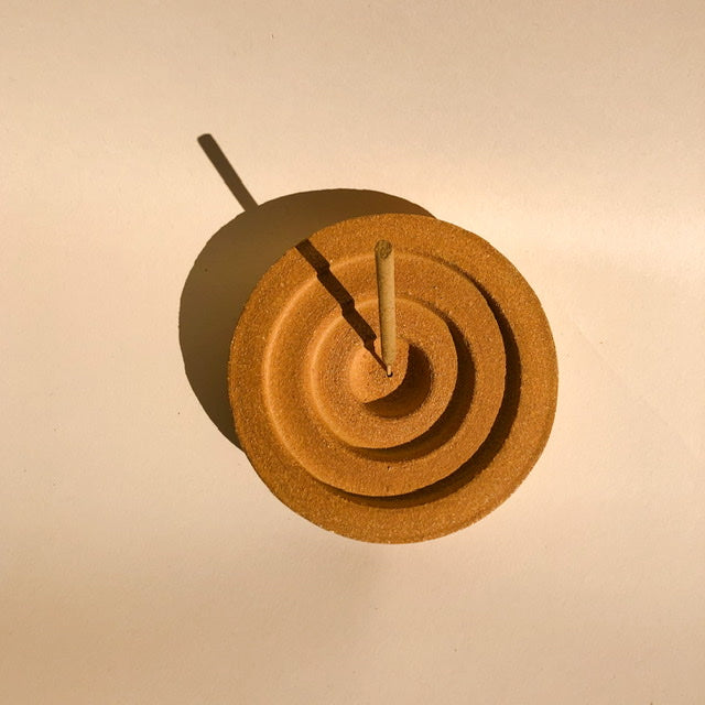 Circle Incense Dish in Sand