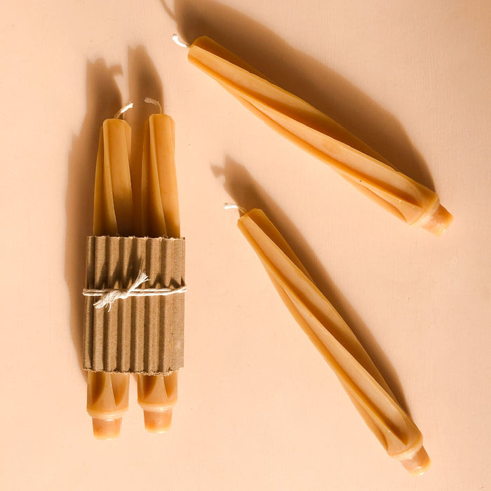 Twist Beeswax Tapers