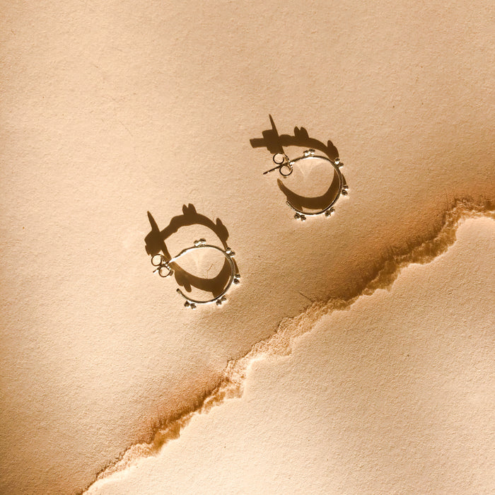Silver Small Marais Hoops