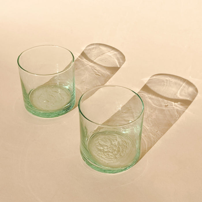 Recycled Aqua Glass Tumblers